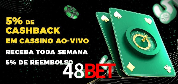 Promoções do cassino ao Vivo 48bet